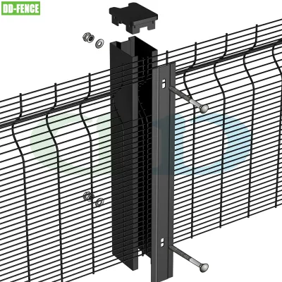Galvanizado 358 Seguridad Perímetro transparente Vista alambre soldado malla metálica Contra Escale Panel de Seguridad Fronteriza para la prisión del Aeropuerto de la Frontera