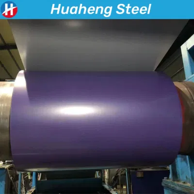 PPGI PPGL Color Coated Matt arrugas Alta Luz DX51D Dx52D Z20 Z40 Z275 bobina de acero galvanizado prepintada para techo a prueba de corrosión Material de construcción de hojas