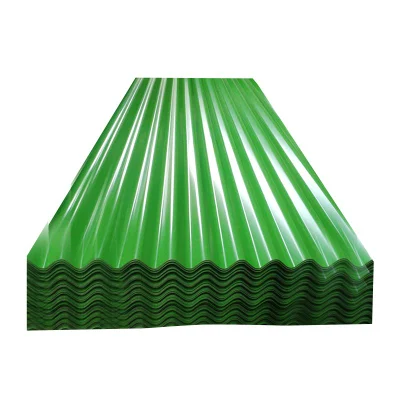 Zinc Panel de techo material de construcción Hdgi ASTM A653 DX51D Z275 GI PPGI PPGL baldosa Galvalume Color recubierto prepintado Galvanizado Chapa corrugada