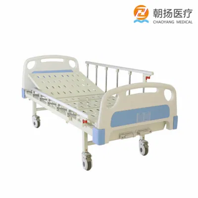 Dos camas de hospital para pacientes de clínica médica con manivela manual. Precio de la cama de hospital.