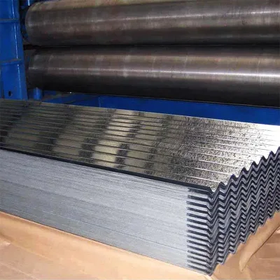 Chapas galvanizadas Metal Galvanized Corrugated Roofing Sheets Acero PPGI Roofing Baldosas techo de acero ondulado