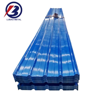 Calidad Premium Corrugate Steeltiles recubierto de zinc con recubrimiento de color acero PPGL PPGI Hoja techado