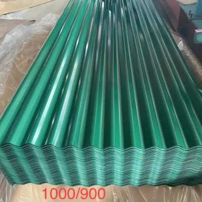 Baldosas galvanizadas, recubiertas de zinc PPIG Gi GL PPLG Corrugated Carbon Steel Galvalume Roofing Sheet