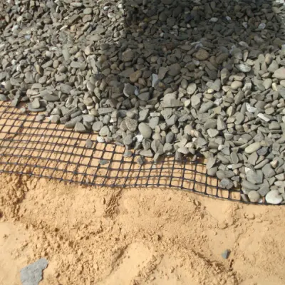 60*60mm agujero Biaxial Geogrid plástico Geogrid refuerzo para la pared de retención Precio de fábrica