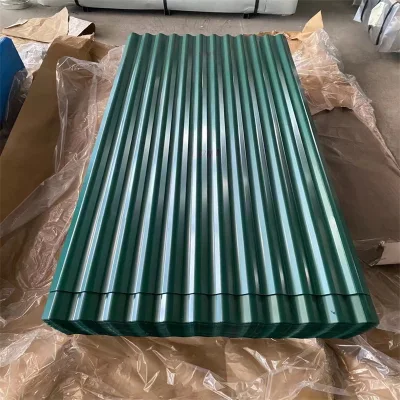 PPGI Color perfilada Acero Chapa de techo Trapezoidal Metal prepintado Cubierta