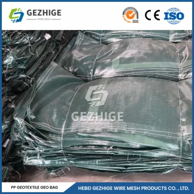 Gezhige 2,0-4,0mm espesor del alambre PVC Coated Gabions Mesh Factory 2,0*1,0*0,5m Construcción de gabion galvanizado Cestas China resistencia UV Gabion bolsa forrada con geotextil