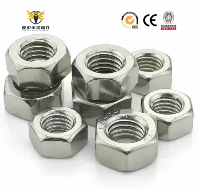 Tornillos de fijación Acero inoxidable Acero al carbono Acero galvanizado Zinc tuerca hexagonal 934 DIN 10,9 tuerca hexagonal de acero al carbono