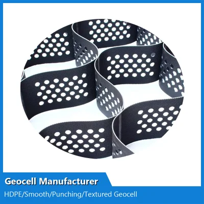 China Fabricante Geocell/PP/HDPE PCA/liso/punzonado/textura perforado/Panal/Geoweb/Grava Grid/estabilizador de grava Geocell fabricante