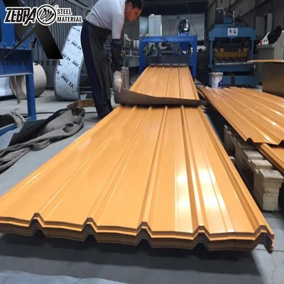 Proporcionar directamente de fábrica de acero galvanizado prebarnizado hoja de techos de zinc / revestido de Color de la hoja de impermeabilización de cubiertas de acero corrugado
