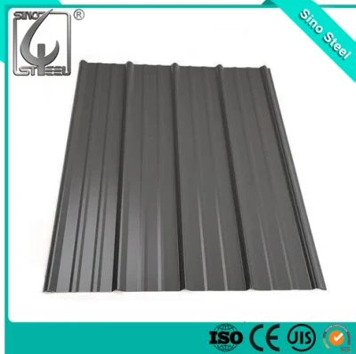 Hoja de revestimiento de chapa corrugada galvanizado PPGI Color RAL para construcción