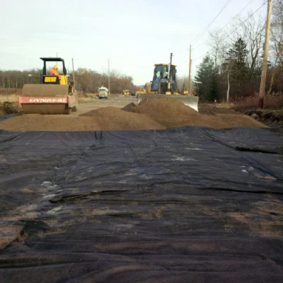 Negro no tejido Geotextil 300g tejido Geo tejido bajo Pavers tejido Geosynthetics