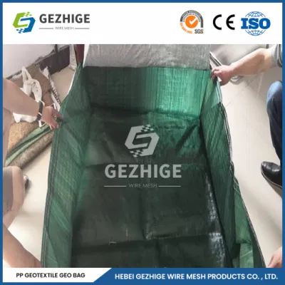 Gezhige 2,0-4,0mm espesor del alambre PVC Coated Gabions Mesh Factory 2,0*1,0*0,5m Construcción de gabion galvanizado Cestas China resistencia UV Gabion bolsa forrada con geotextil