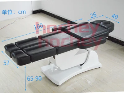 Hochey Medical Height Adjustable Hot Sale Cheap Electric Lift Massage Mesa ajustable Salón de belleza cama