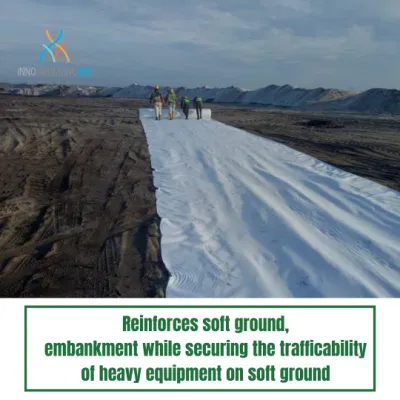 Filamentos de poliéster/Spunbonded de polipropileno/aguja de fibras discontinuas de Nonwoven Geotextile perforada.