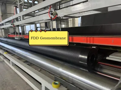FDD Alta resistencia al desgarro de tensil 0,5mm-2,5mm HDPE suave/Texturizada Geomembrana Fábrica calificada