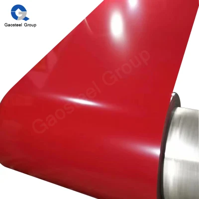 26 28 Gi Prepainted Galvanized Hoja de bobina de Galvalume DX51D Dx52D Dx53D Acero recubierto de color PPGL PPGI RAL recubierto de zinc Bobina de lámina para cubiertas industriales