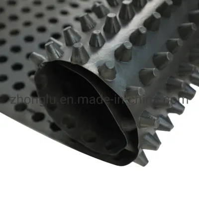 8mm de altura hoyuelo Roof Garden impermeabilización drenaje de plástico de HDPE de células de la junta de drenaje