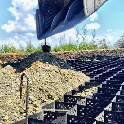 Fábrica China Texturizada y perforada HDPE plástico Geocell Fabricante para Construcción de carreteras
