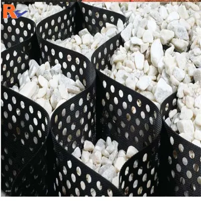 Protección de la Hierba de HDPE Pavimentadora Geocell cochera parrilla Geocell grava