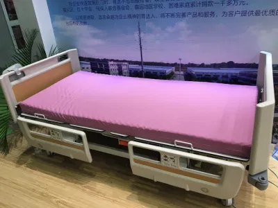 Enfermería de la ICU ajustable eléctrico cama cama de hospital para la venta de primordial importancia médica del paciente de 5 funciones de plegado eléctrico portátil cama de cuidados con barandilla