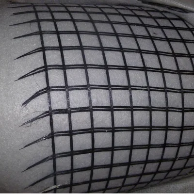 Fibra de vidrio Acero plástico PP PET compuesto Geogrid con Geotextil Para la construcción de carreteras Global Hot vendido