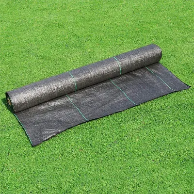 El GRS SGS China de fábrica resistente al por mayor de SG mayor 8m PP blanco Geotextile tejida de control de malezas Mat Suelo paisaje de la barrera de la maleza Fabric
