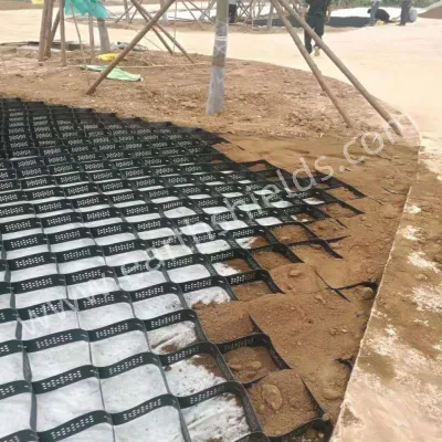 Venta en caliente Represa de vida de servicio largo material de construcción Geocell grava Precio de la cuadrícula