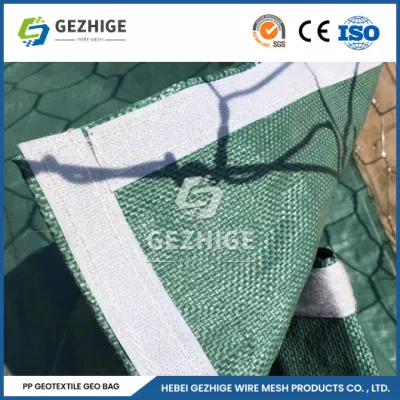Gezhige 2,0-4,0mm espesor del alambre PVC Coated Gabions Mesh Factory 2,0*1,0*0,5m Construcción de gabion galvanizado Cestas China resistencia UV Gabion bolsa forrada con geotextil