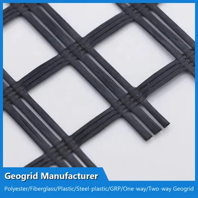 China Geogrid Fabricante personalizado Fibra de vidrio/poliéster Biaxial Geogrid/PP poliéster Uniaxial Geogrid/plástico/Minería/Acero-plástico Fábrica de geogrid