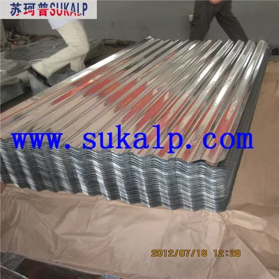 Los materiales de construcción Bwg28/32/34 Bushan PPGI Galvalume revestido de color del techo de lámina de acero corrugado Prepainted láminas de acero galvanizado de hoja de techos en Ghana