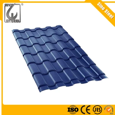 Hoja de recubrimiento de acero Gi acanalado de alta calidad Az150 PPGI