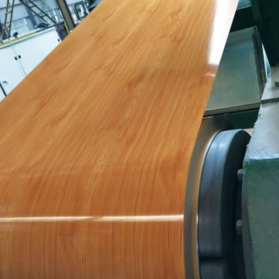 Proveedor chino de G550 granos de madera prepintados de Galvanizado Impreso PPGI Bobina de acero con bajo precio