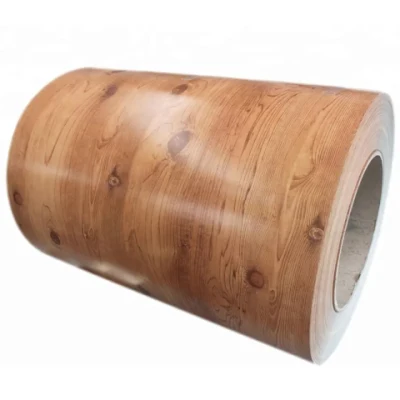 Proveedor chino de G550 granos de madera prepintados de Galvanizado Impreso PPGI Bobina de acero con bajo precio