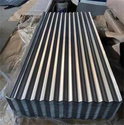 Chapa de acero galvanizado de Gi corrugado para techos baldosas de jardín Camas Con 0,6mm 0,8mm 1,2mm Z80g Z100g Iron Metal Roof Manufacturer Calibre 20 26 Gi GL Zinc 470 600