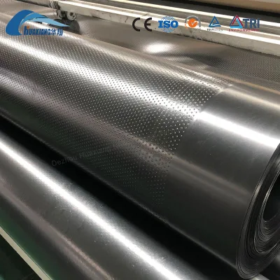 Anti filtración ASTM 100% virgen HDPE superficie texturizada Geomembrana China Fabricante