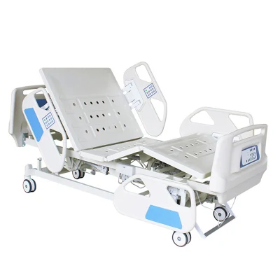 Hot Sale Electric 5 funciones ICU PP Barandilla Mute de lujo Castor Medical Furniture Electric Hospital Bed