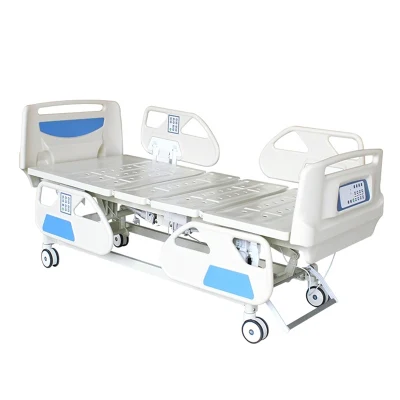 Hot Sale Electric 5 funciones ICU PP Barandilla Mute de lujo Castor Medical Furniture Electric Hospital Bed