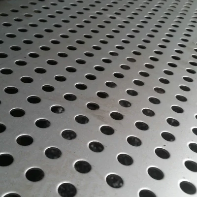 Chapa perforada de acero galvanizado Malla metálica perforada de aluminio/hierro Fábrica