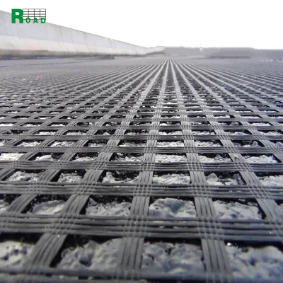 Fabricante de carreteras Warp punto soldado 40*40Kn Pet poliéster Geogrid