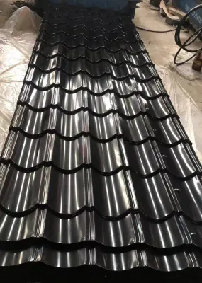 Baldosas galvanizadas, recubiertas de zinc PPIG Gi GL PPLG Corrugated Carbon Steel Galvalume Roofing Sheet