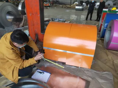 Venta en caliente Prepainted Galvanized Steel Coils 0,35mm grueso RAL 9014 Fabricantes de bobinas PPGI