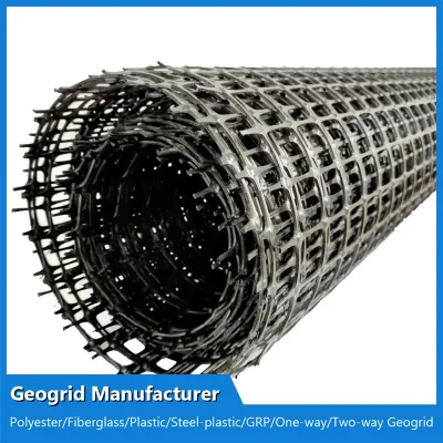 Customzed 25Kn/30kn/40Kn/50kn/60kn/70kn/80Kn/100kn/120kn/150kn PP plástico Biaxial Geogrid Fabricante