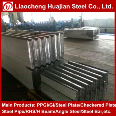 Techos de chapa de acero galvanizado corrugado para materiales de construcción 0.12-0.8mm