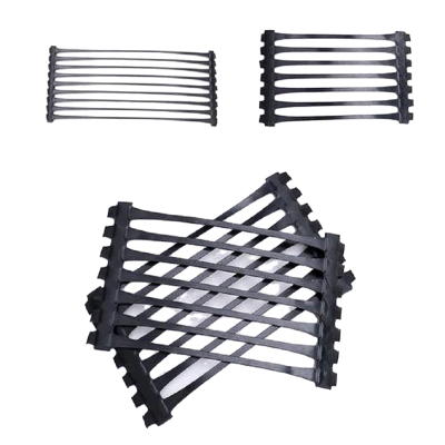 Material de construcción plástico PP/HDPE Geogrid uniaxial para proyecto de carretera de refuerzo