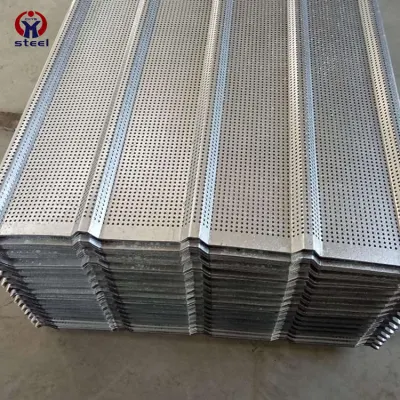 Mayorista 24 16 calibre 4X8 acero galvanizado Corrugado techo de metal Hojas para paneles de suelo
