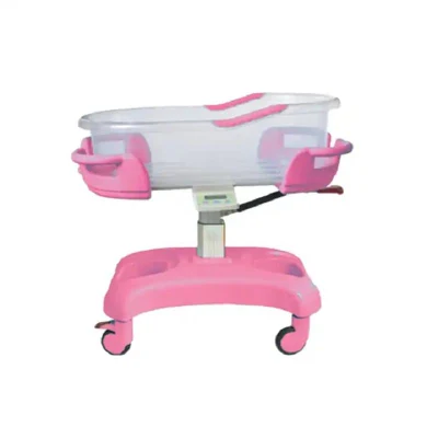 Color opcional Equipo médico Móvil Baby Trolley niños Hospital Bebés Cama