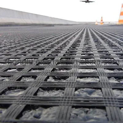 120-120kn el poliéster de geomalla biaxial de Pet de geomalla pendiente para el ferrocarril de protección de la construcción de carreteras Precio