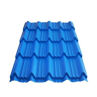 Zinc Panel de techo material de construcción Hdgi ASTM A653 DX51D Z275 GI PPGI PPGL baldosa Galvalume Color recubierto prepintado Galvanizado Chapa corrugada