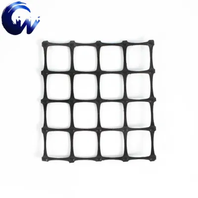 Asfalto Negro camino Biaxial plástico Geogrid para el refuerzo de alta calidad de la Tierra CON CE/ISO/MSDS