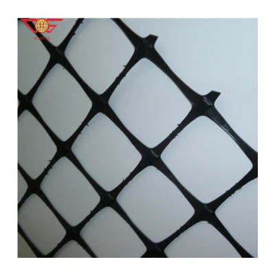 Plástico biaxial Geogrids malla para construcción de carreteras plástico compuesto de polipropileno Biaxial Geogrid Hot Sale